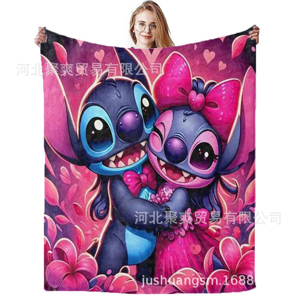 Stitch Flannel Blanket Star Baby Blanket Air Conditioning Blanket Nap Blanket Flannel Blanket Cross Border