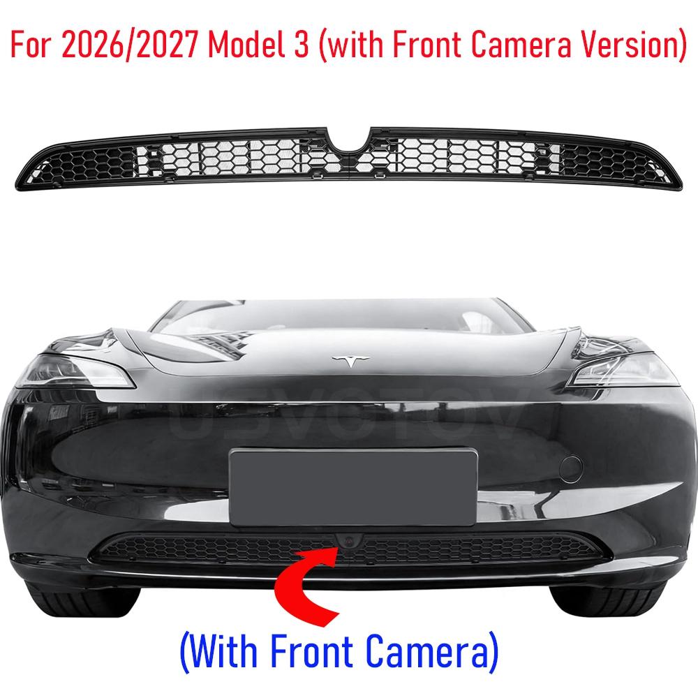 For Tesla Model 3 2026 2026 2026 Model Y Juniper Grille Mesh Inserts Lower Bumper Anti Insect Net Dust Proof Vent Grille Cover