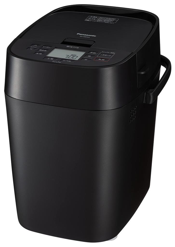 Panasonic Home Bakery, Bread Maker, Mochi Maker, Bistro Series, 1-loaf capacity, 43 menus, Low-carb bread, Fresh bread, Recipe book included, Black