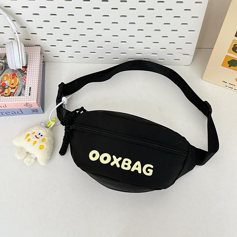 

New Breast Bag Girl s High quality Versatile Letter Sports Mobile Phone Bag Student Casual Crossbody Single Shoulder Waist Bag single package