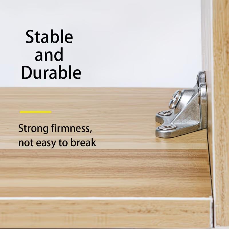 L Bracket Detachable Corner Brace, Removable Heavy Duty Butterfly Corner Bracket for Wood Furniture Cabinet Table Bed Chair