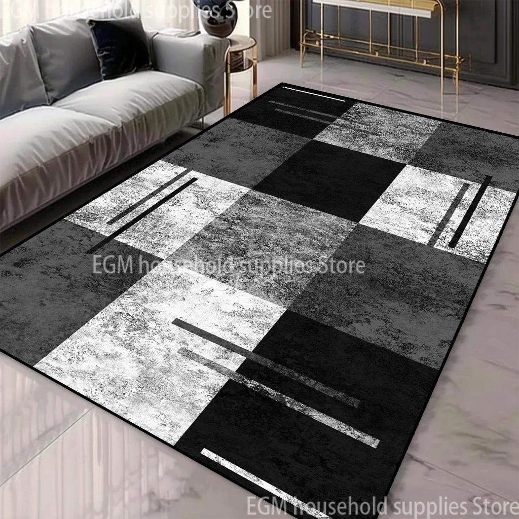 Dywaniki w geometryczne wzory w stylu nordyckim do salonu 200x300 cm Duże dywany do pokoju Można prać w pralce Antypoślizgowy Europejski dywanik tatami