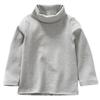 Camiseta Interior Básica de Algodón Puro de Manga Larga y Cuello Alto para Niñas Otoño/Invierno 2025