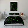 Green Geometric Glow Bedding Set Bedding Duvet Cover Set Duvet Cover Pillowcases (1 * Duvet Cover 2 * Pillowcases, without duvet insert)