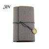 Durable Cover Notebook Faux Leather Writing Journal Notebook, 6 Ring Loose Leaf Binder, 7 Inch Diary Sketchbook with Clock Pendant for Travel Business