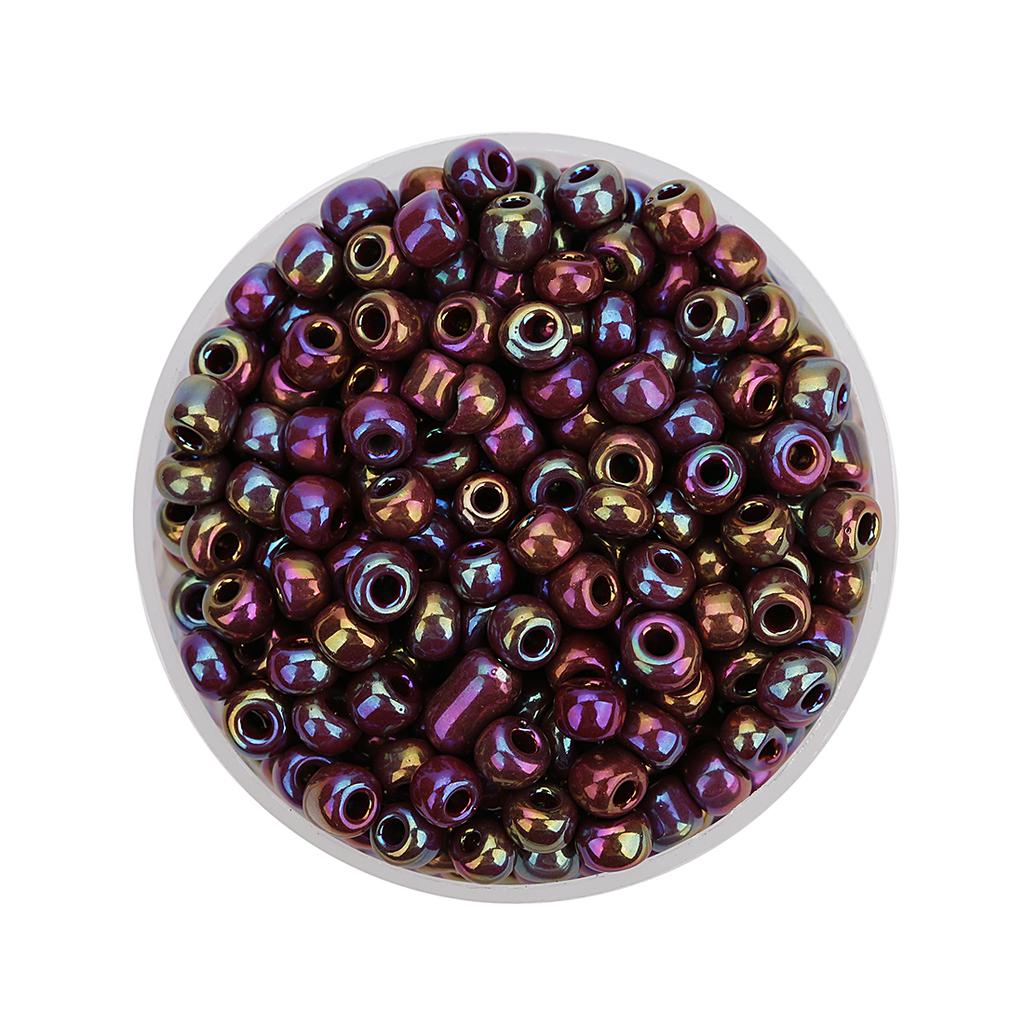 40g/lot 4mm Glass Rice Beads Solid Color Round Loose DIY Seed Bead for Bracelets Earrings Jewelry Making Beaded Accessories