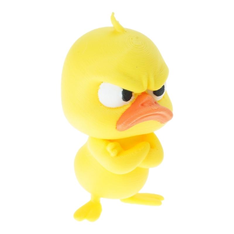 Angry Little Yellow Duck Desktop Ornaments Compacts Size for Children Toy and Home Decoration