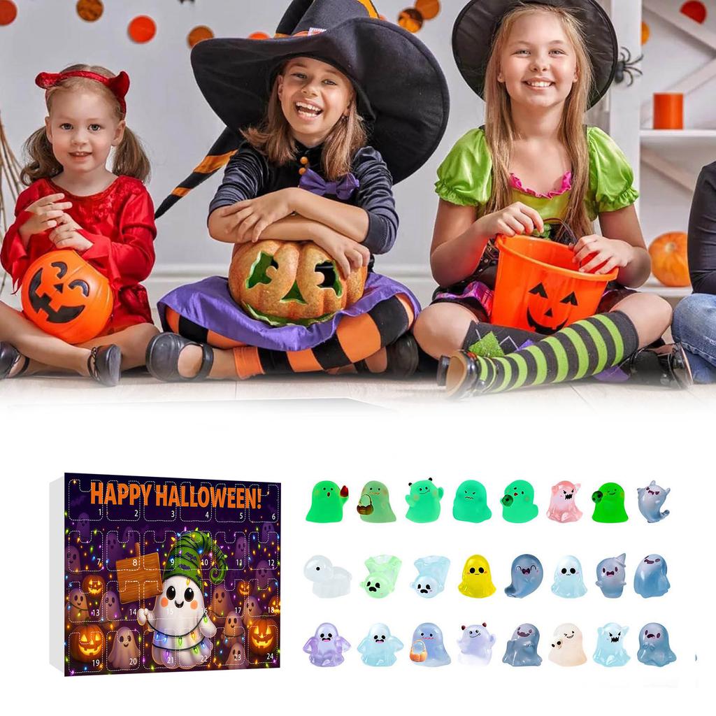 Advent 24-Day Countdown CalendarHalloween Countdown 24-Day Resin Ornament Series Calendar