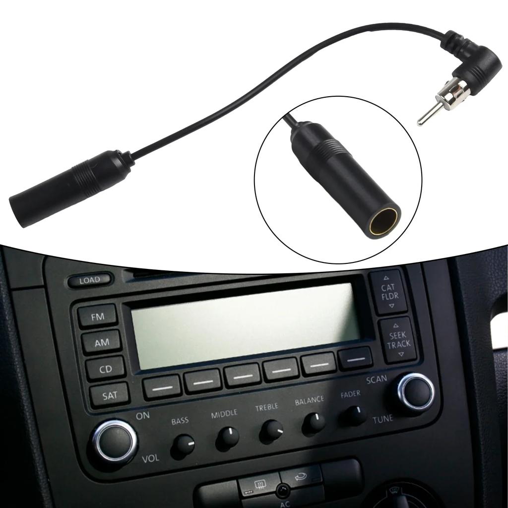 Adapter Cars Stereo Audio Radios Antenna Adapter Antenna Adapter Cars Stereo Audio Radios Made Of High Quality Colour Black