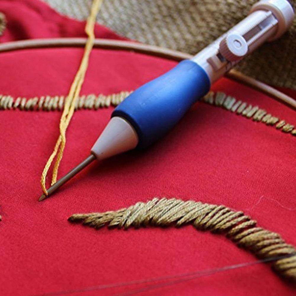 9 st/låda Magisk Sömnad ABS Plast Stickning Broderi Pennset Sy Stansnål