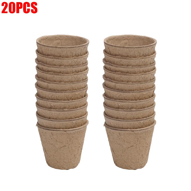 Biodegradable Seedlings Pots Garden Plant Nursery Pot with Drainage Holes Flower Vegetable Seed Starting Trays Gardening Tool