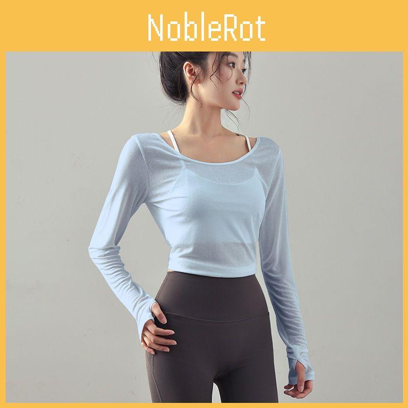T Shirt Women Long Sleeve Polyester Sexy Back Tie Yoga Top For Workout And Casual Wear