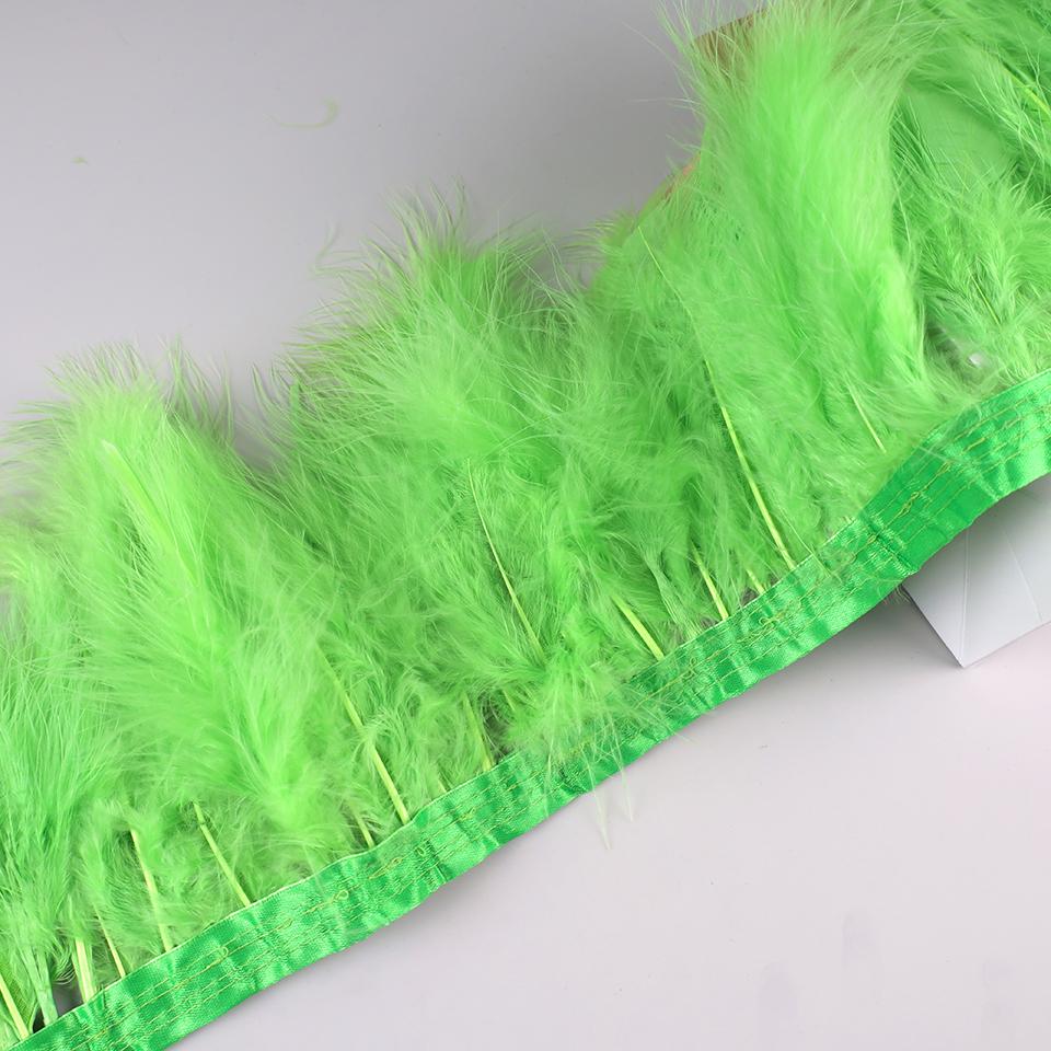 10 Meters Natural Turkey Marabou Feather Trim Ribbon Feather Fringe For Wedding Dress Decor Sewing Accessories Plumas