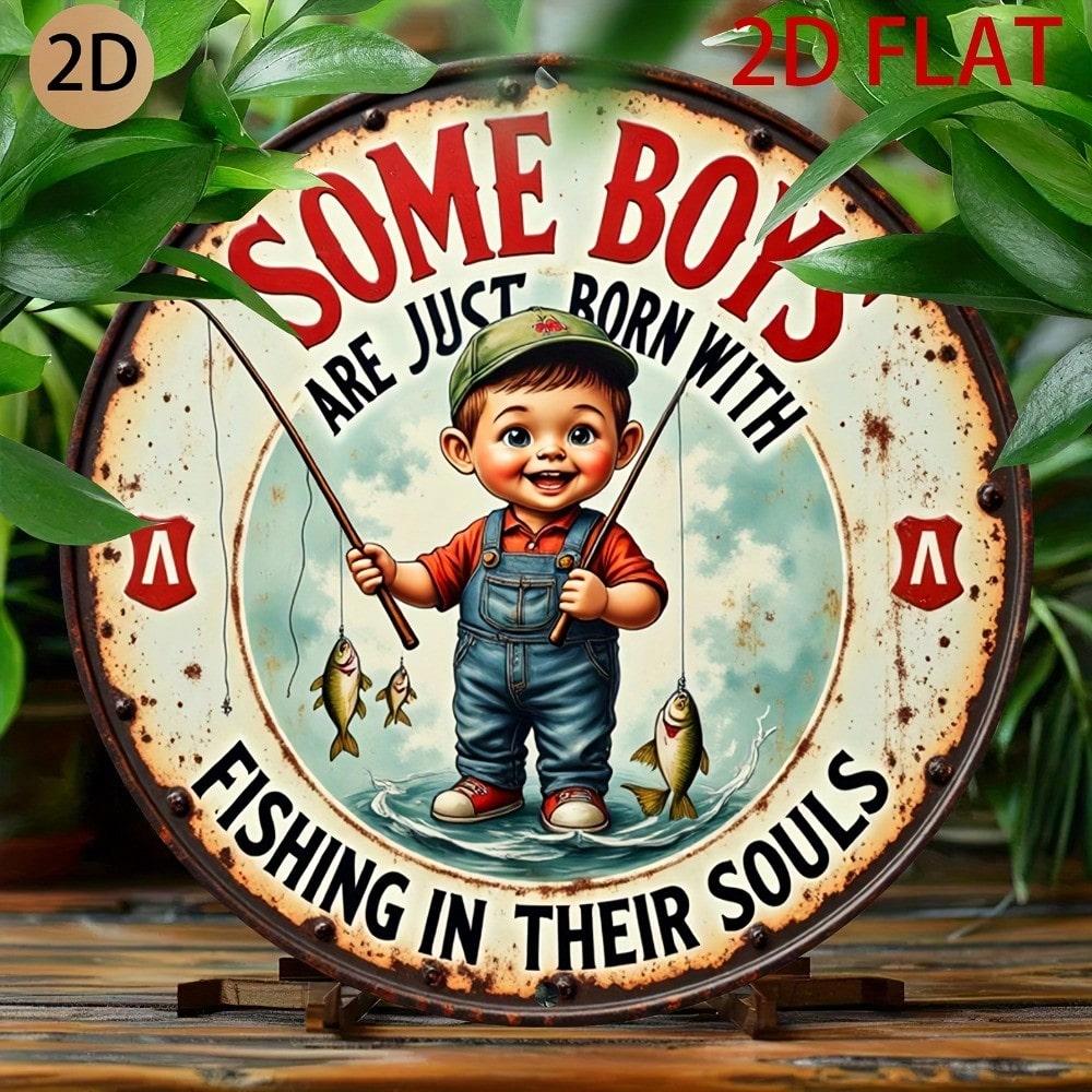 

Flat Metal Sign, Hanging Decor for Home Wall
