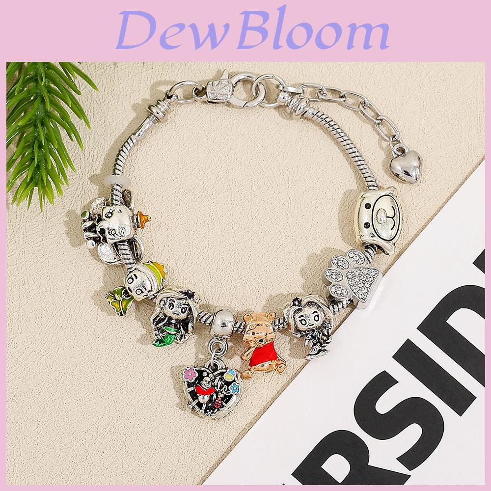Bracelet Charmant Dessin Animé Winnie l'Ourson En Alliage de Zinc Pour Offrir au Printemps 2025