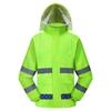 Manufacturer Customized Reflective Raincoat Rain Pants Set Traffic Duty Split Road Administration Sanitation Breathable Outdoor Raincoat Customization