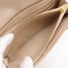Celine Large Flap Wallet Purse Beige Calfskin Women Used