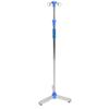 IV Stand Pole Regulable Height Floor Standing Stainless Steel Triangular Thick Rod 4 Hooks IV Bag Holder