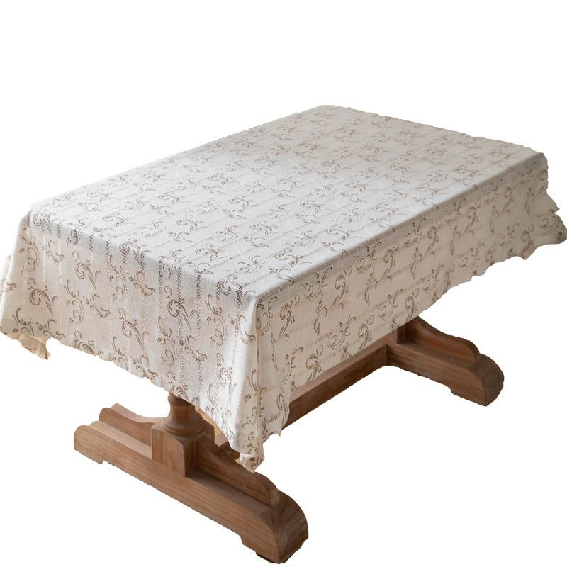 French Cotton And Linen Tablecloth Rectangular Dining Table Cloth Desk Tv Bedside Table Light Luxury High-End Coffee Table Fabric