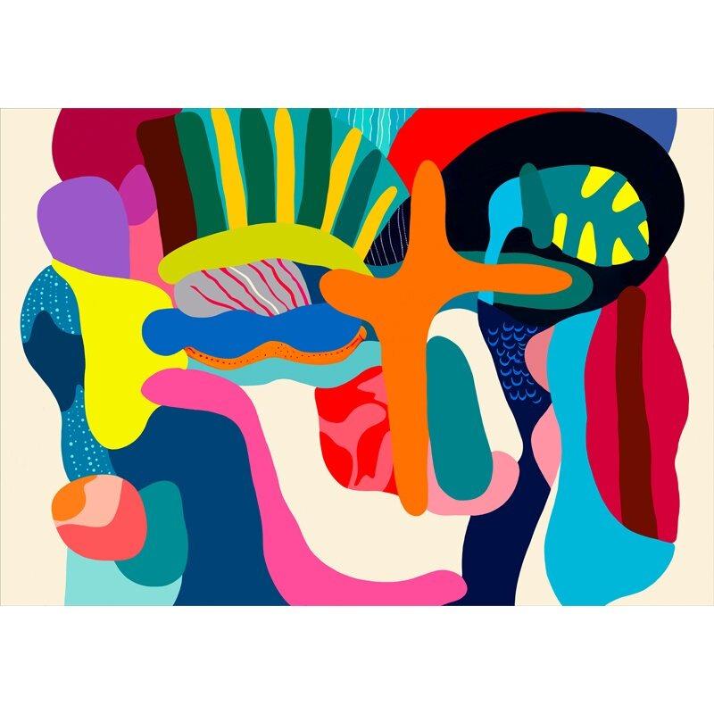 Living Room Carpet Colorful Abstract Art Style Bedroom Bedside Sofa Floor Mat Soft Velvet Rug Large Area Home Decoration Carpets