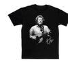 Vtg Gordon Lightfoot In Tour Concert Cotton Black Full Size Unisex Shirt BL089 Unisex T-Shirt