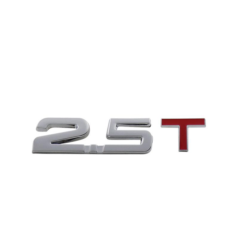 3D Premium 1.5T 1.8T 2.0T 2.2T 2.4T 2.5T 2.6T 2.8T 3.0T Logo for car Hood Fender trunk Tail Rear Bonnet Decal Emblem Badge Sticker