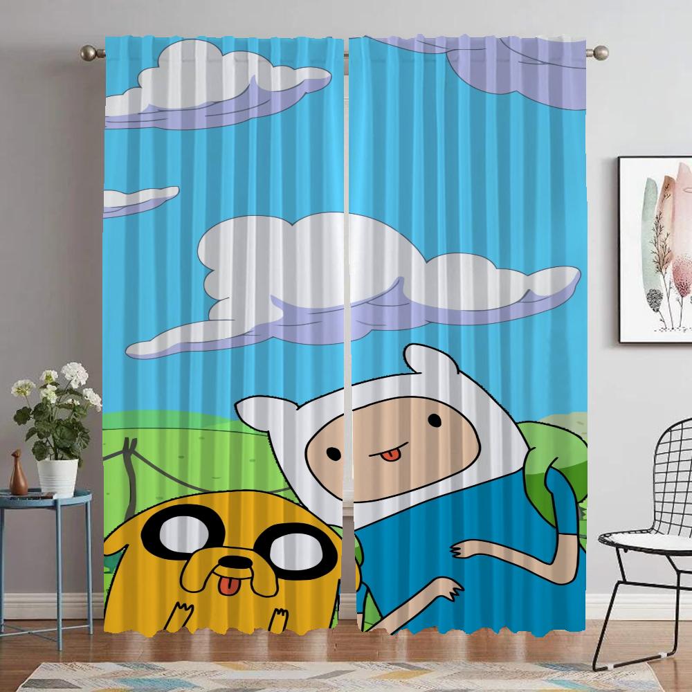 Dekoracja Halloween Czas na Przygodę Zasłony do Salonu Zasłona do Pokoju 2 Panele Rolety Zasłony do Wnętrz Domu Przegroda