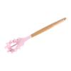 1PC Silicone Wood Turner Soup Spoon Spatula Brush Scraper Pasta Server Egg Beater Kitchen Cooking Tools Kitchenware Green/Pink