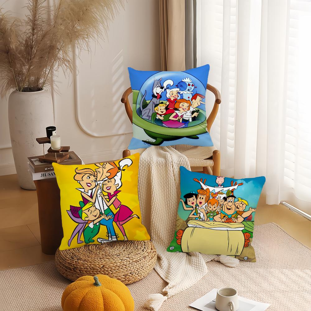 Cartoon The J-Jetsons Pillow Case Home Cushion Cover Suitable For Office Sofa Car Suitable For All Seasons