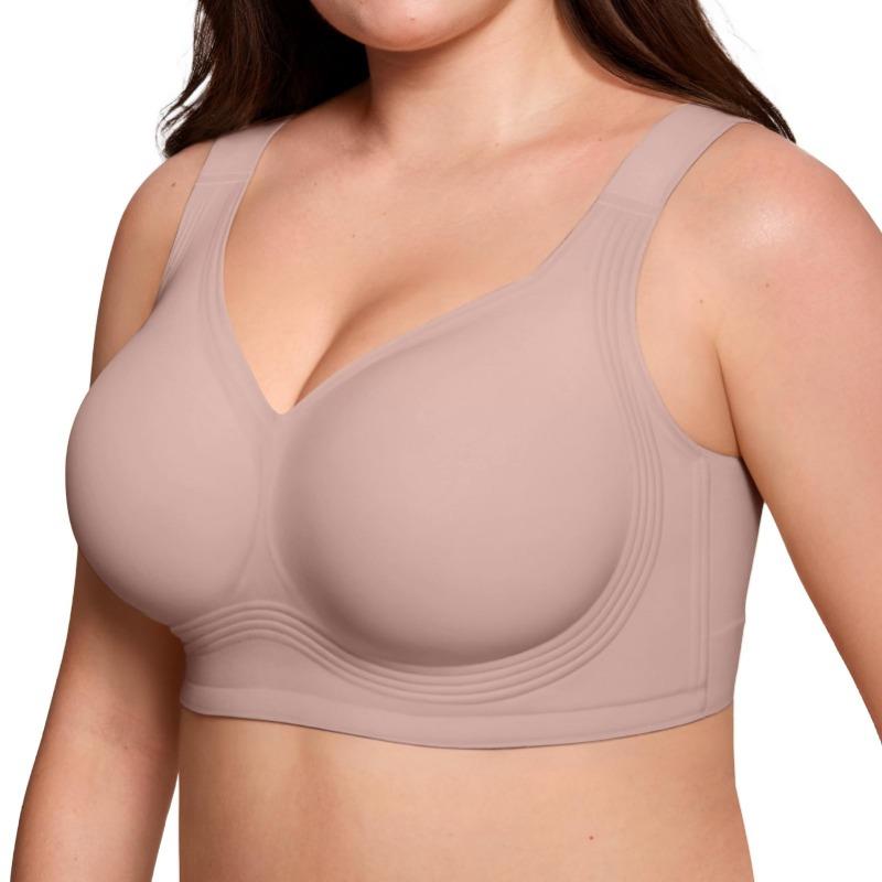 Plus-size Wireless Push-up Bra with Soft Jelly Support—lightweight Seamless and Comfortable