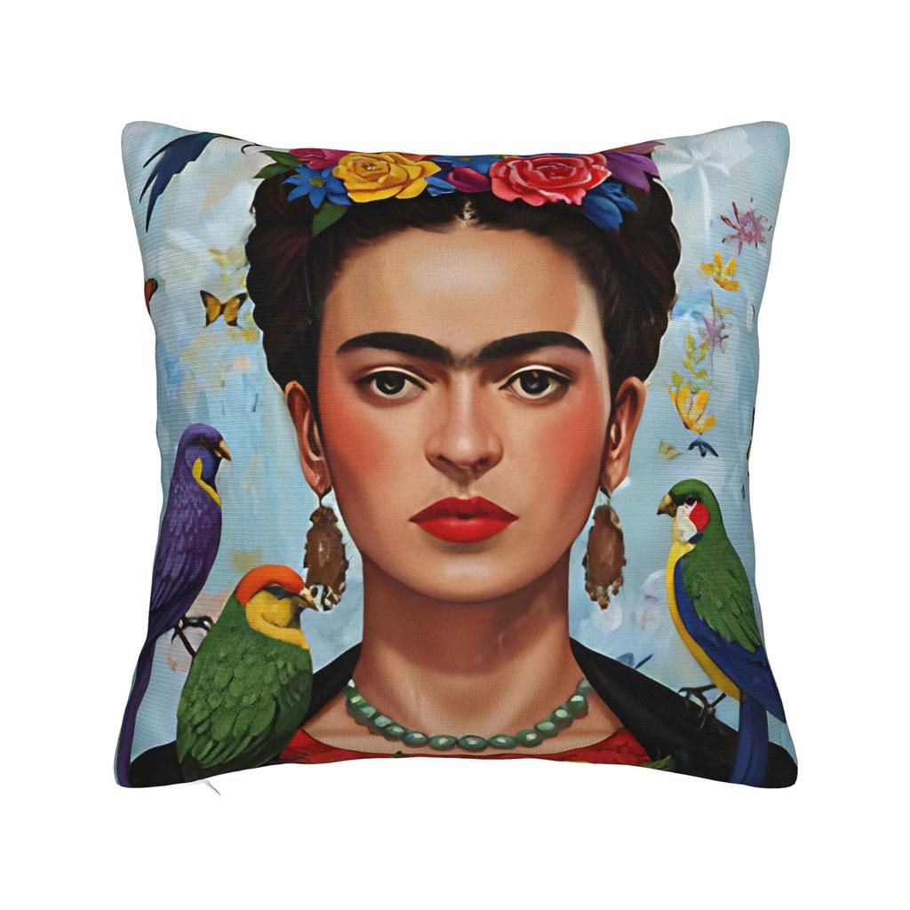 Pillow Case F-Fridas K-Kahlooo Soft Pillow Cover For Sofa Home Decoration Novelty Pillowcases