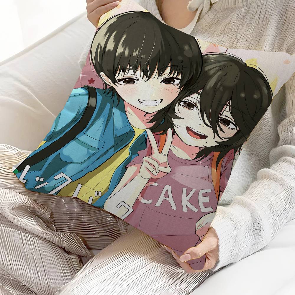 Anime Look Back Pillowcases Home Bedding Decorative Pillow Cover Wedding Super Soft Pillow Case