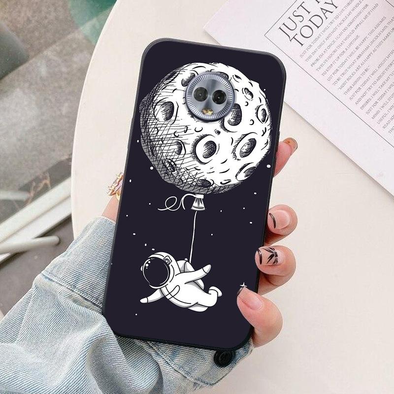 For Motorola Moto G7 Power Phone Case astronaut Silicone Back Cover For Moto G6 Plus Funda Coque For Moto G7 Power Shell
