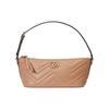 GG Marmont Double G Logo Quilted Chevron Leather Tote Shoulder Bag Women Bags Rose-Beige 739166-DAAAH-2754
