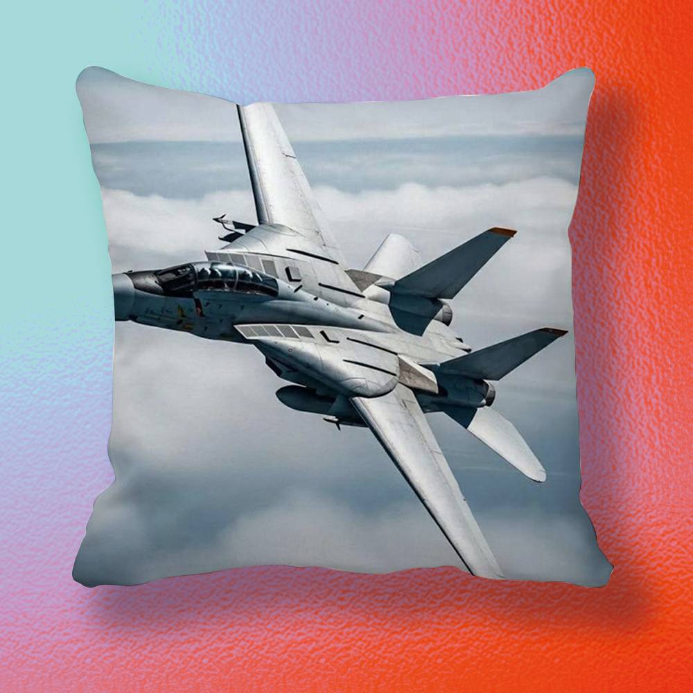 Cool Aircraft Doublesided printed pillow cover Solid color minimalist pillowcase fits all bedroom styles
