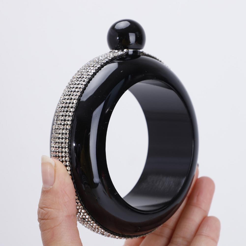 1Pc Convenient Wine Flask Durable Stylish Bangle Wine Bottle with Smooth Surface for Easy Holding