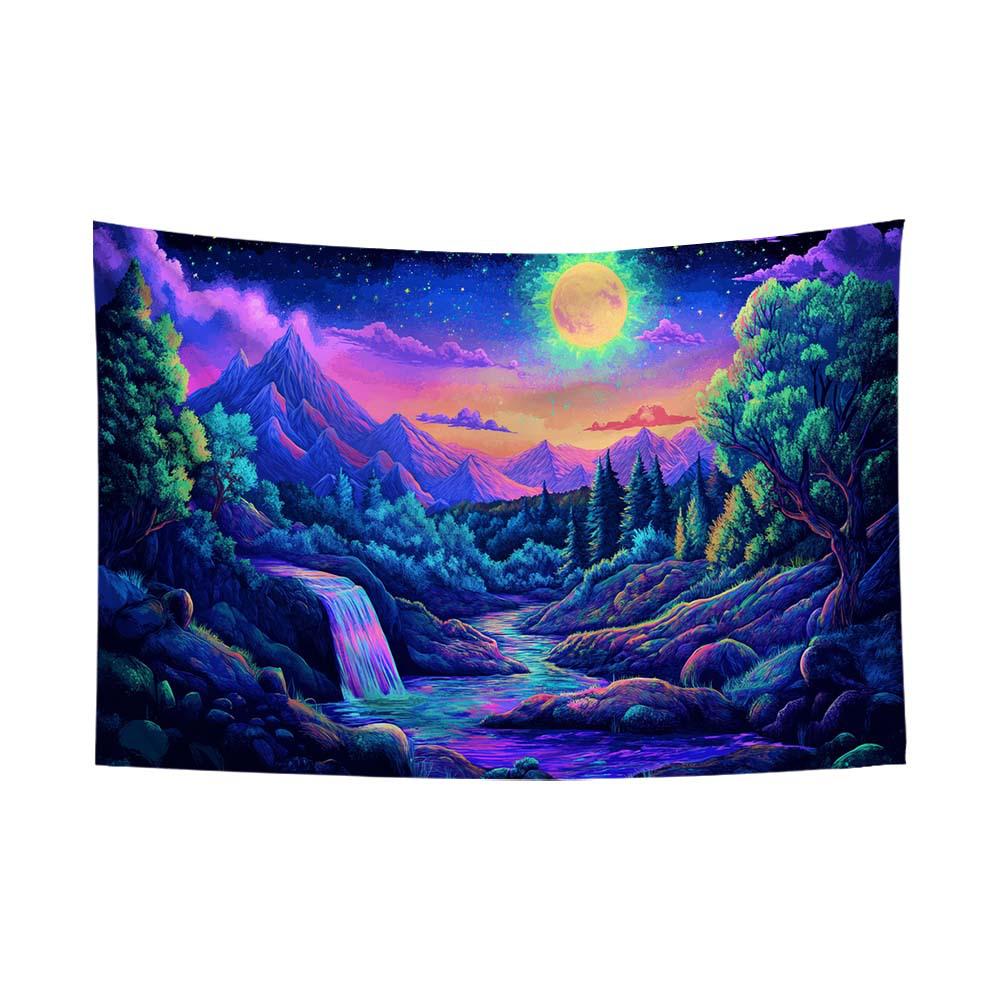 Fluorescent Festival Atmosphere Wall Hanging - Artistic Decoration Cloth