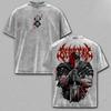 Hot Anime Berserk Guts Clothing Men Women Short Sleeve Tshirts Washed Cotton Tee Retro Oversized T-shirt Harajuku Unisex T Shirt