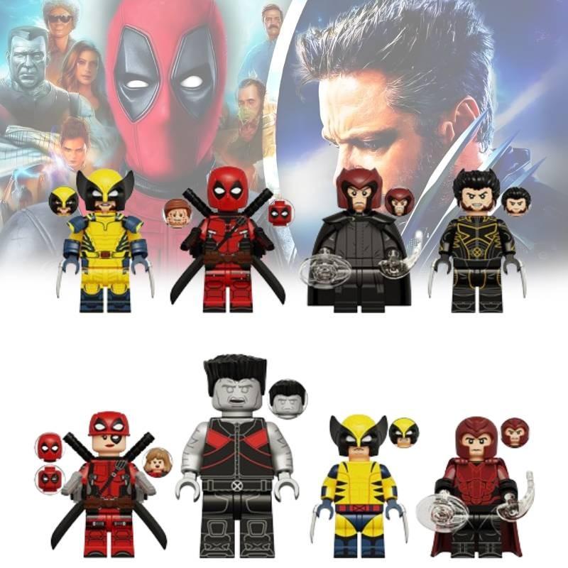 Kt1076 Wolverine Deadpool Magneto Strongman Building Block Figurines For Creative Play And Imaginative Fun