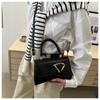 Chic Solid Color Faux Leather Shoulder Bag for Women, Minimalist Square Crossbody Purse, Trendy Casual Handbag