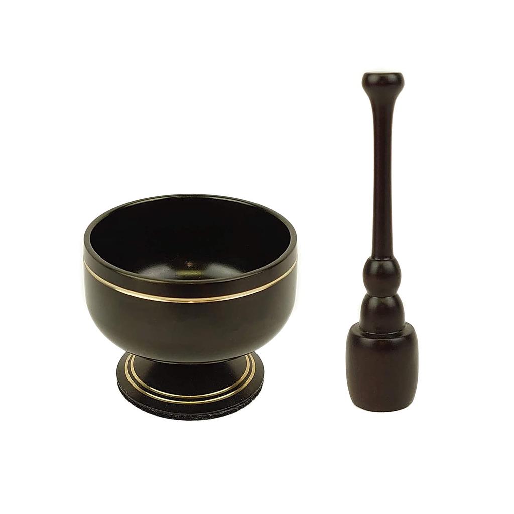 Lacquer Product Orin Inch Stand Type Buddhist Altar Fittings Rin Rin Stick Single Item Black 2.0