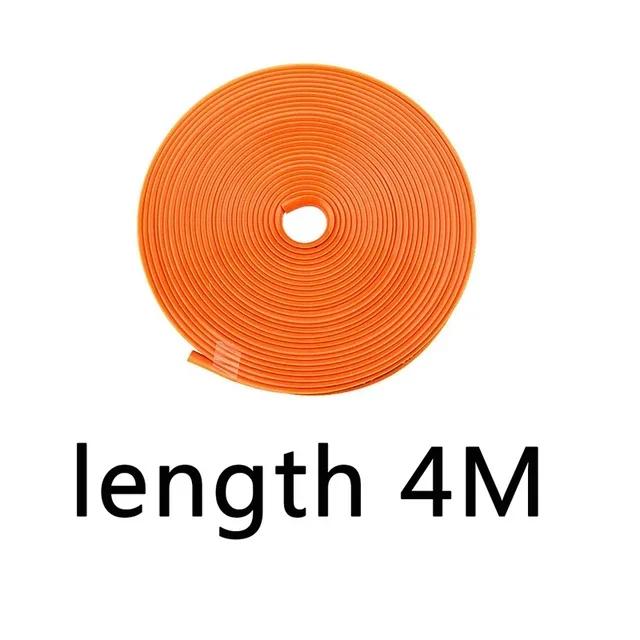 4/8M Roll Rim Blades Car Vehicle Color Wheel Rims Protectors Decor Strip Tire Guard Line Rubber Mounding Trim Tire Guard Line