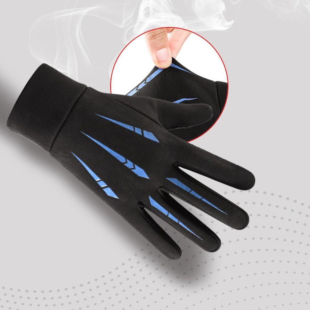 Anti-Slip Winter Cycling Gloves Warm Riding Protective Mittens Portable Cold-proof Gloves  Fishing