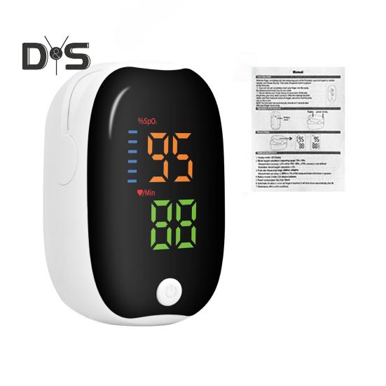

Измеритель кислорода в крови Оксиметр с цифровым дисплеем Высокоточный компактный портативный неинвазивный безболезненный монитор кислорода в крови с зажимом чёрный