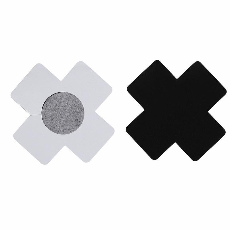 10Pcs Black Nude Women Cross Shape Self-Adhesive Disposable Nipple Cover Breast Pasties Stickers For Strapless Clothes