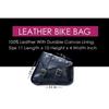 2 Bag SET Royal Enfield Leather Saddle Pannier Bags Black 2 Bags