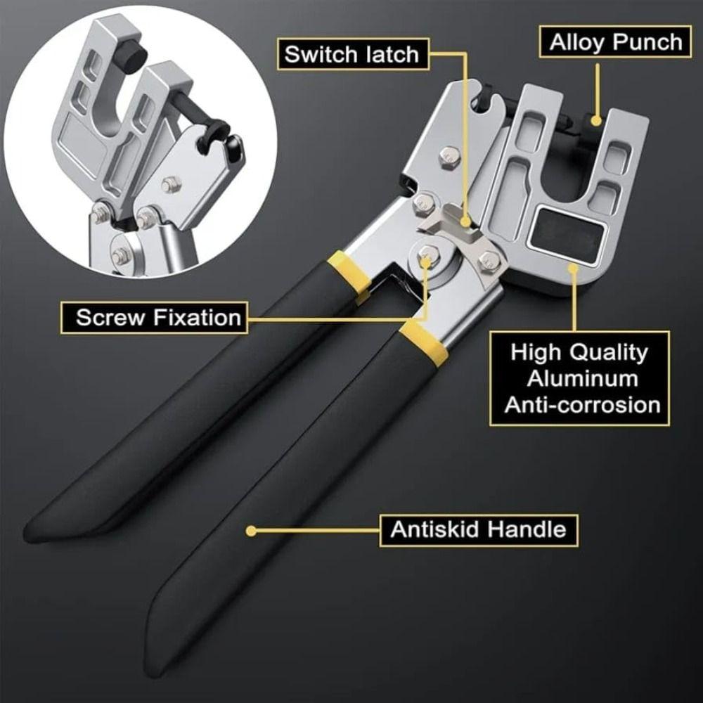 Zinc Zinc Alloy Steel Rivet-free Pliers Professional Punching Pliers Special Tool Keel Pliers  Drilling