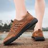 Fashion 2025 Spring Autumn Men's Outdoor Shoes Mesh Surface Hollow Breathable Travel Sports Shoes Lightweight Casual Shoes Mesh Flats