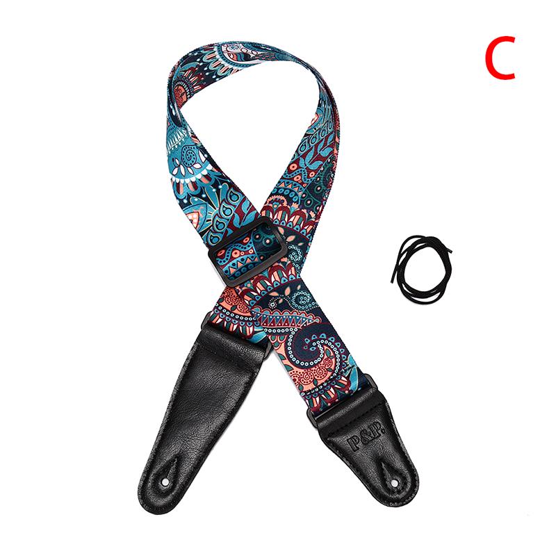 Guitar Strap Electric Guitar Acoustic Sunflower Guitar Folk Guitar Bass Strap
