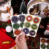 Christmas Eve Self-Adhesive Cartoon Old Man Stickers - Decorative Packaging Seals